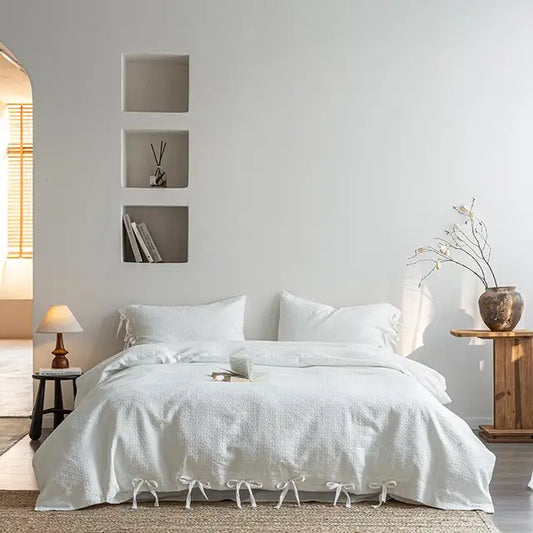White Cotton Bedding Set