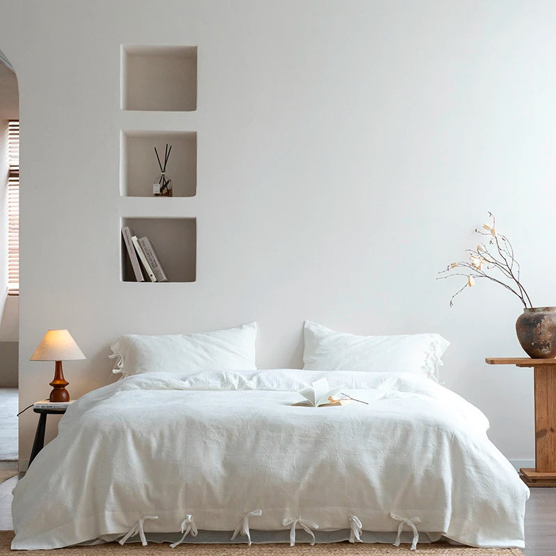 White Cotton Bedding Set