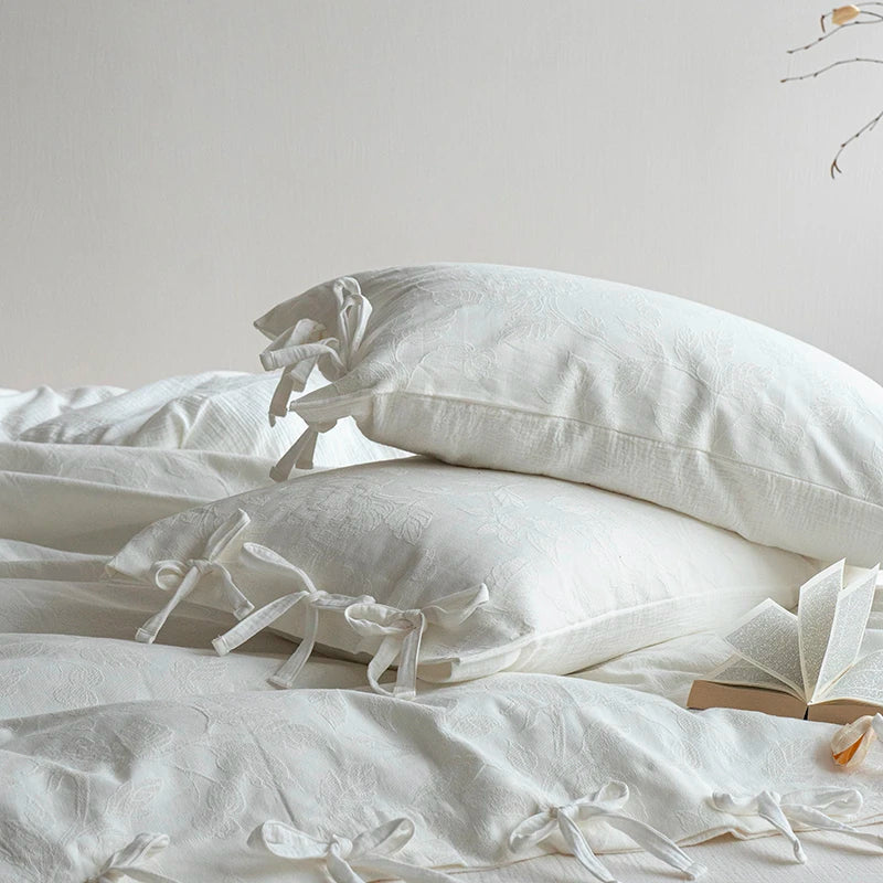 White Cotton Bedding Set