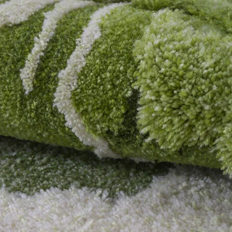 Wool-Polyester Blend Living Room Rug