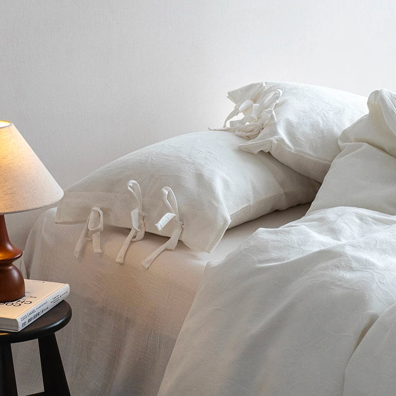 White Cotton Bedding Set